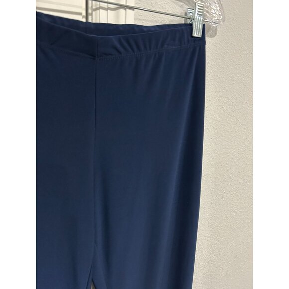 Clara Sunwoo Womens Navy Blue Stretchy Cropped Pants Sz Large - Picture 4 of 8